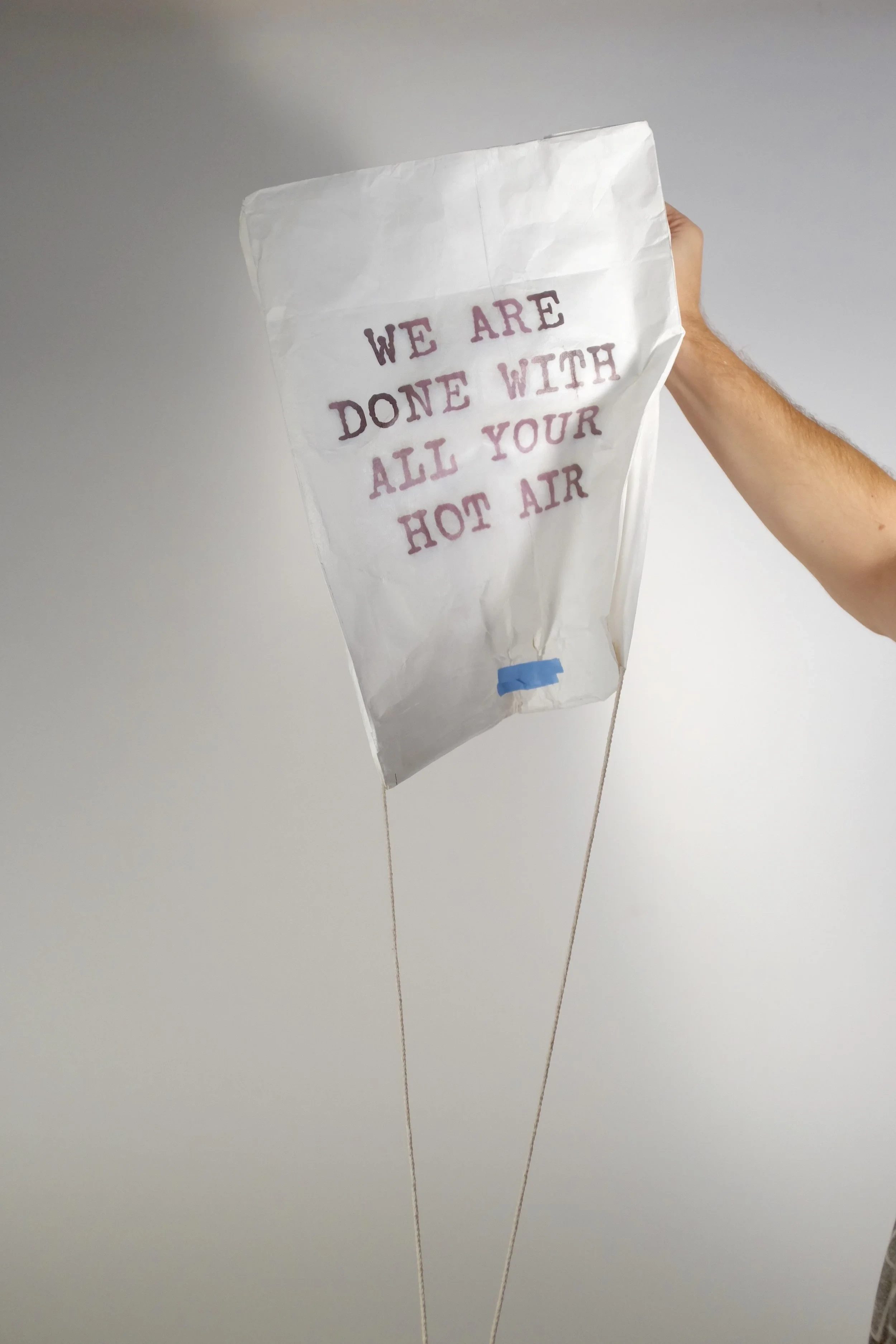 Prototyping MOVE's flat-pack megaphones, signs, and lanterns