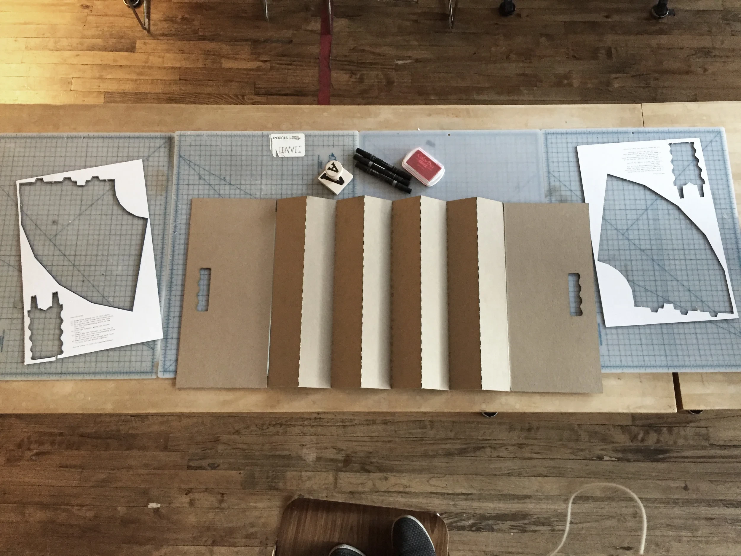 Prototyping MOVE's flat-pack megaphones, signs, and lanterns