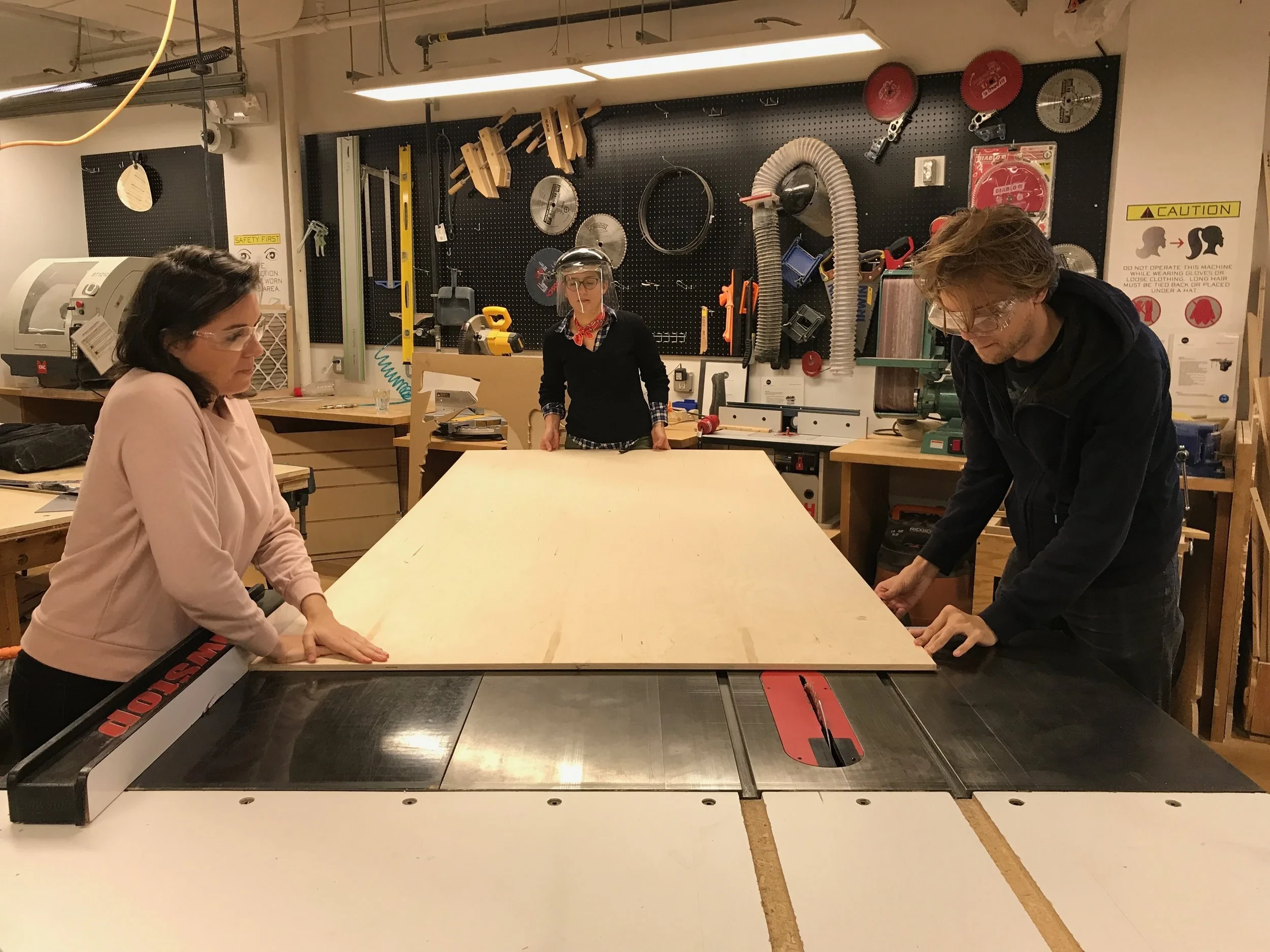 Prototyping MOVE's flat-pack megaphones, signs, and lanterns