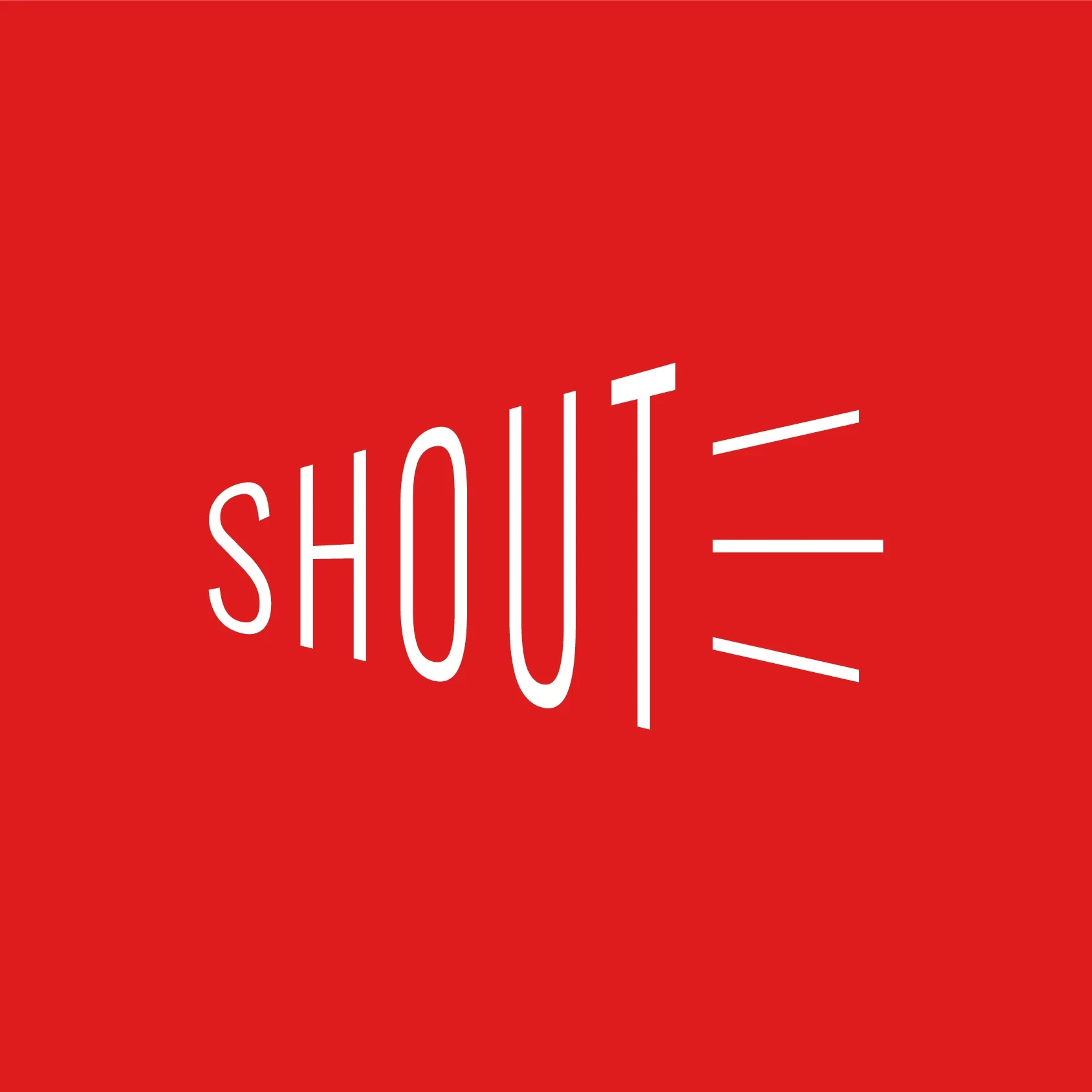An early brand exploration under the name "Shout"