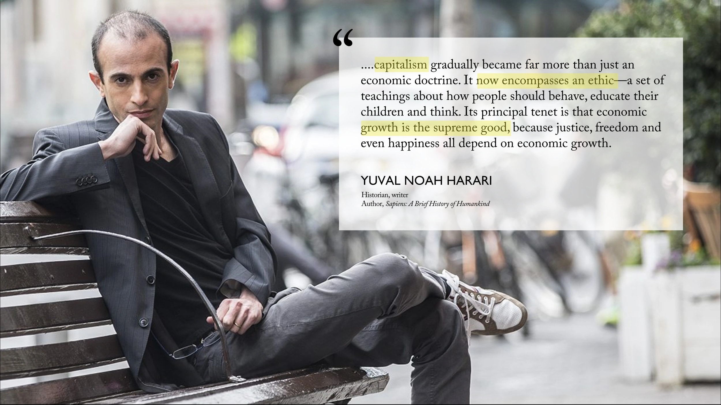 Yuval Noah Harari, historian and author of Sapiens: A Brief History of Humankind