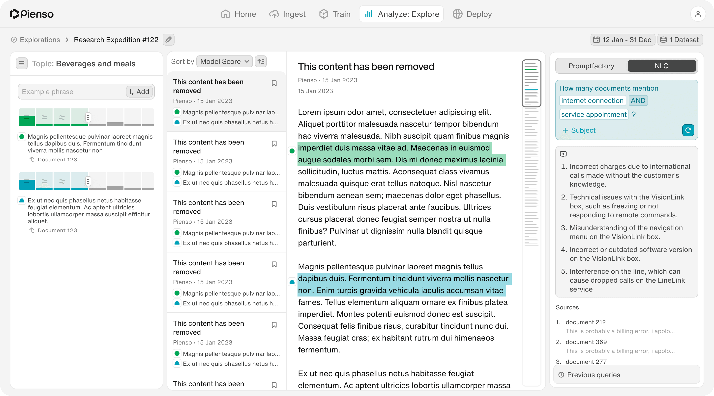 Pienso platform reskin and design-system work in Figma